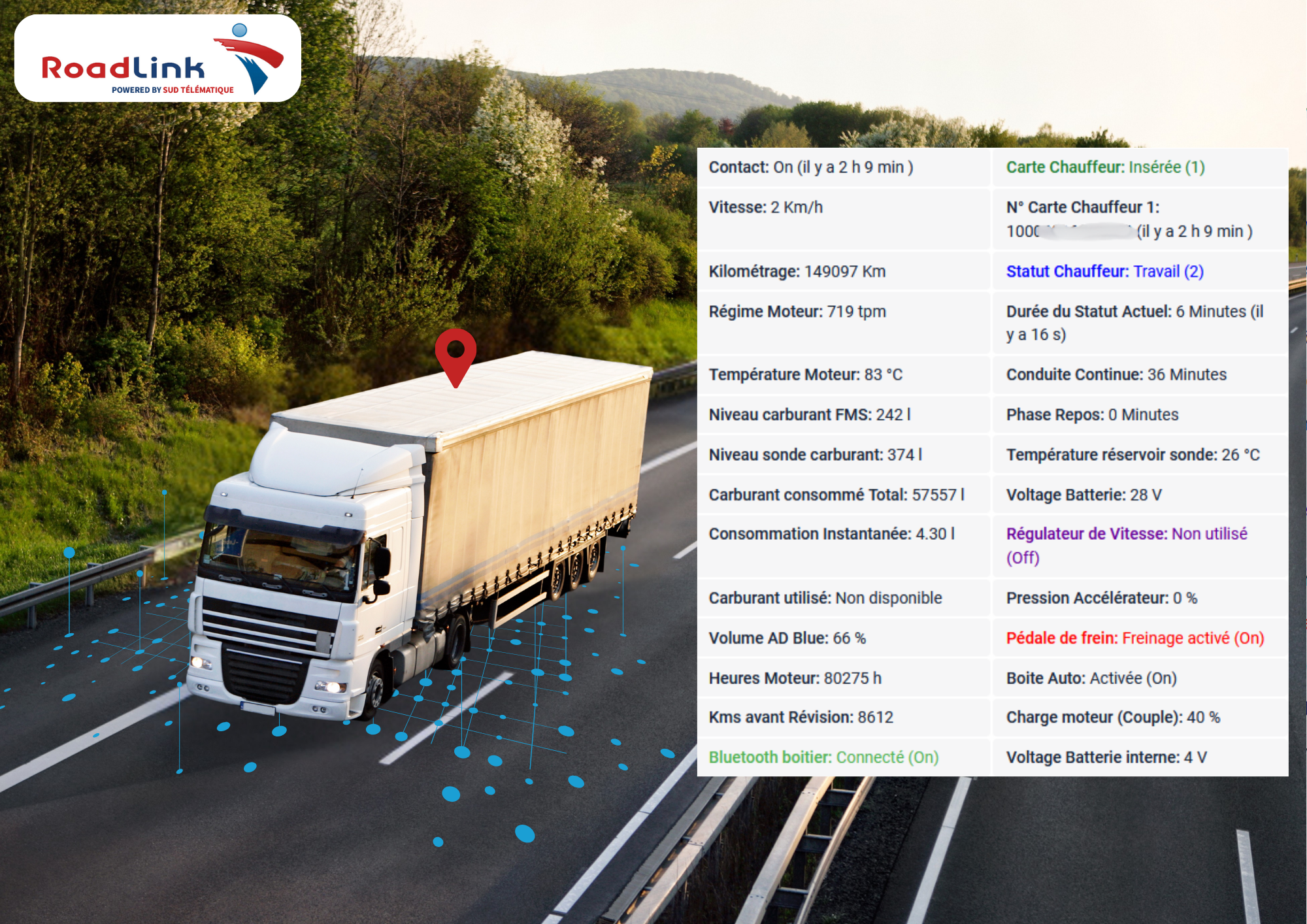 données chauffeur tachygraphe poids lourds